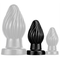 DarkSil Plug Spiral M 9 x 4.5cm Noir